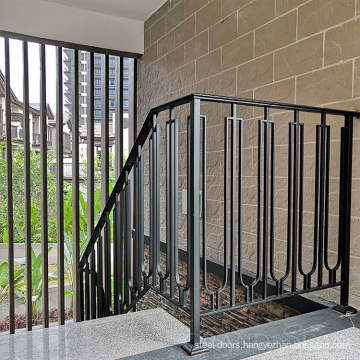 Simple french indoor wrought iron stair railing grill design prices